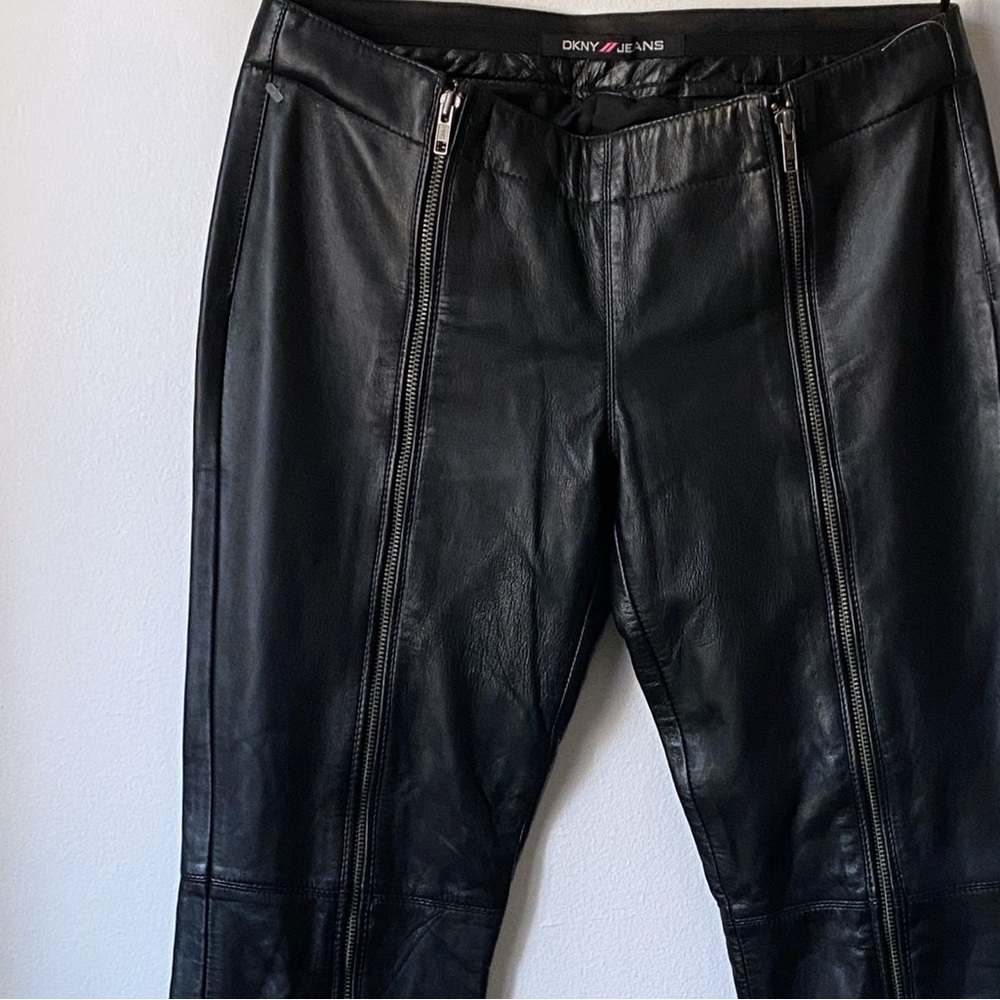 DKNY Black Straight Leg Pants